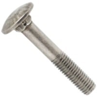 25C224BCR3P 1/4-20 X 3 1/2 CARRIAGE BOLT 316 SS