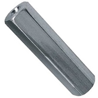13376A 1337-6-A SPACER 1/4 HEX X 9/16 L X #6 (0.140) ID ALUMINUM