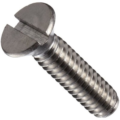8C32MI8SP 8-32 X 1/2 SLOT FLAT M/S 18-8 SS