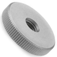 2CNRKB 2-56 KNURLED PRESS NUT BRASS