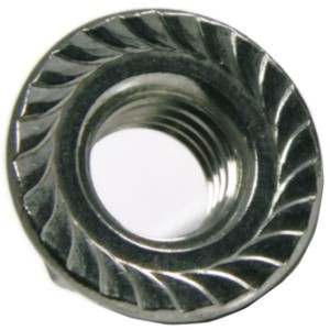 25CNWZSP 1/4-20 WHIZ FLANGE NUT 18-8 SS PASSIVATE