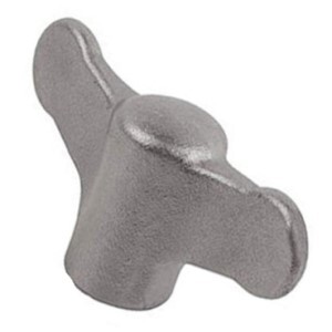40880 40880 BLASTED WING GRIP KNOB SS