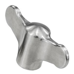 40873 40873 POLISHED WING GRIP KNOB SS