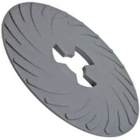 80516 3M DISC PAD FACE PLATE RIBBED GRY