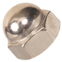 M6-1 ACORN CAP NUT 18-8 SS PASSIVATE
