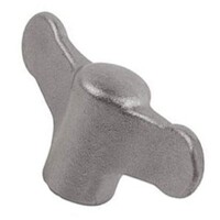 40876 BLASTED WING GRIP KNOB SS